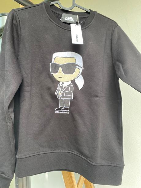 Mikina karl lagerfeld ikonik 2.0 s visačkou, s