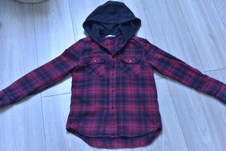 Košeľa s kapucňou, h&m,140