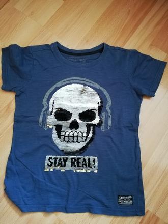 Tričko krátky rukáv - 1ks, h&m,134