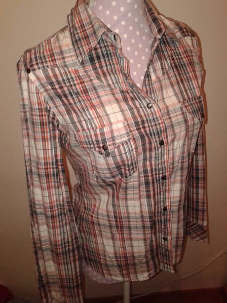Károvaná košeľa veľ. 38 zn. viceversa, 38