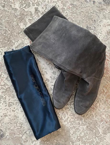 Semišové čižmy sergio rossi, 36