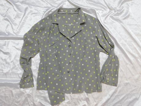 Reine seide bodkovana hodvabna bluzka, 42