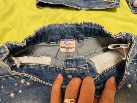 Riflova bunda a sukna, vel. 122/128 s perlickami, 122