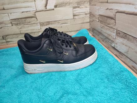 Nike air force 1 38 - dámske kožené čierne tenisky, nike,38