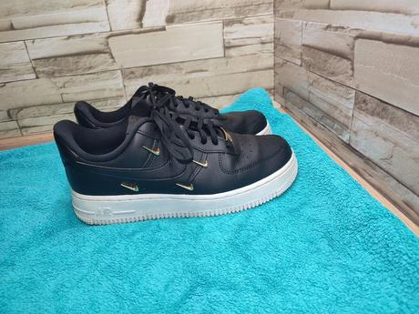 Nike air force 1 38 - dámske kožené čierne tenisky, nike,38