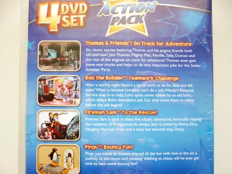 Anglické 4 dvd action pack,