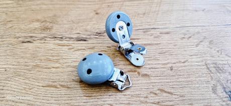 Zapínacia aplikácia - klip - šedý,