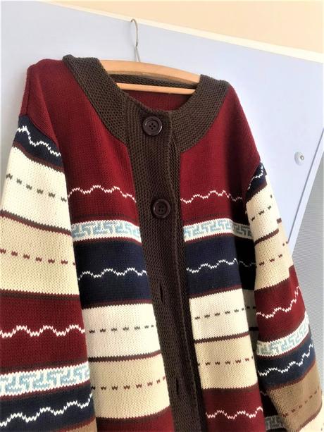 Dlhý sveter kardigán, xl