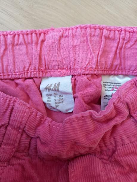 Nohavice, h&m,80