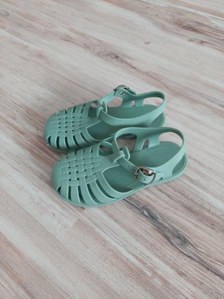 Tyrkysovo-zelené letné sandále, 27