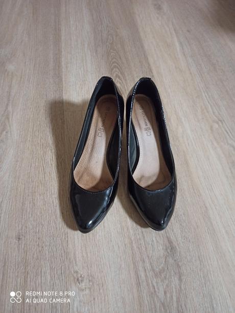 Čierne lesklé lodičky, veľ 39, 39