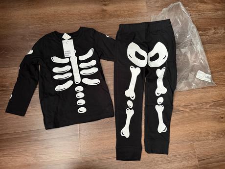 Súprava s kostrou, h&m,104