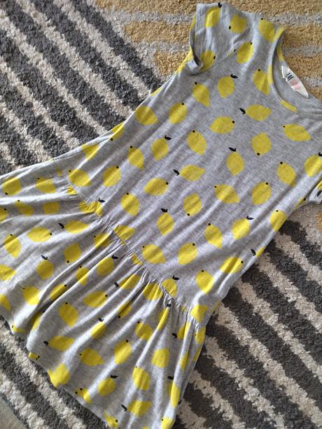 Citronikové šaty/tunika 110/116, h&m,116