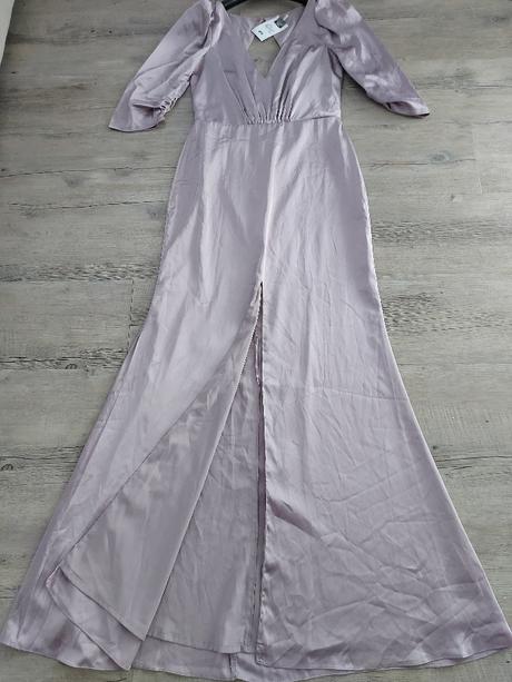 Fialkové spoločenské šaty, 38