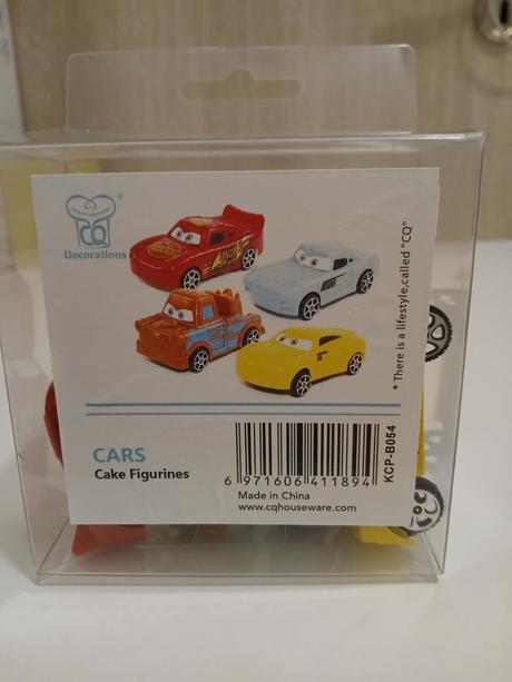 Figúrky na tortu cars 4 ks,