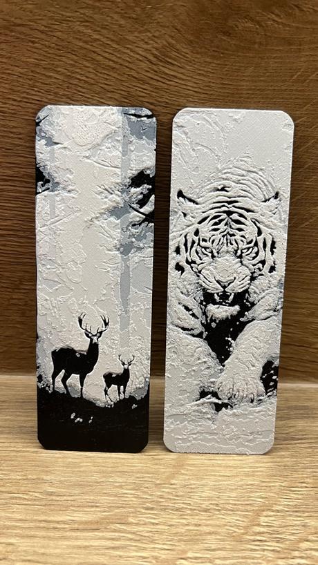 3d tlačená záložka do knihy,