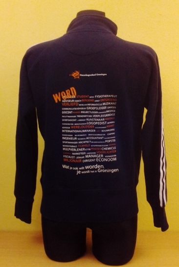 Dámska mikina na zips, world student, l