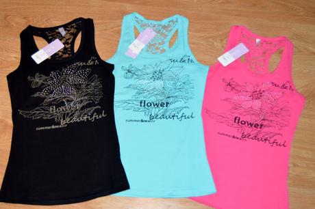 Dámske luxusné tielko s krajkou, l / m / s / xl / xs