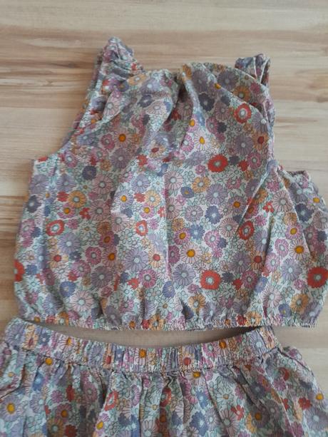 Súprava crop top a sukňa, h&m,128