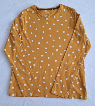 Tričko horčicové s bodkami, next,164