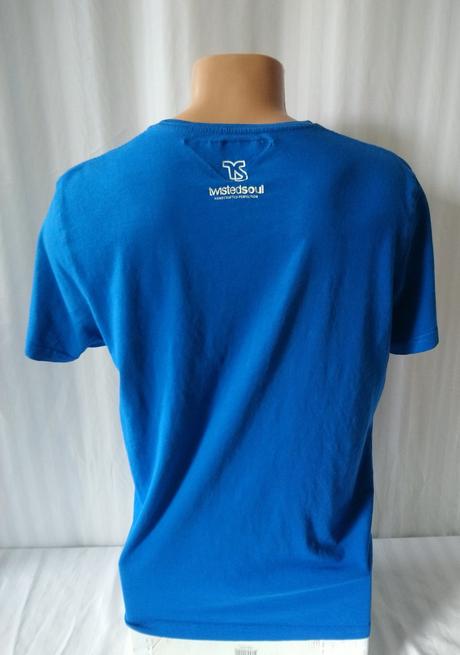 Pánske modré tričko s motívom, twistedsoul, m