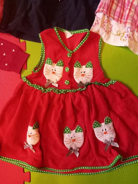 Mix oblečenia 80-92 (rifle, tepl. supr., šaty), 86–98