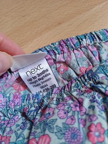 2x šortky + 2x gatky na plienku v.62 / 1-3mesiace, 62