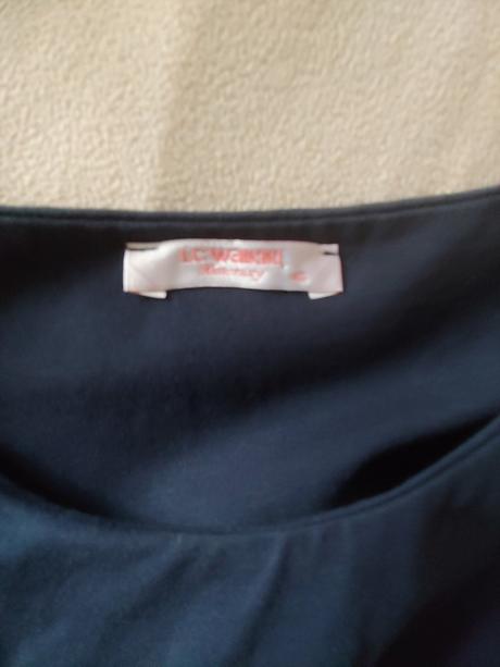 Riflové tehotenské šaty, 40