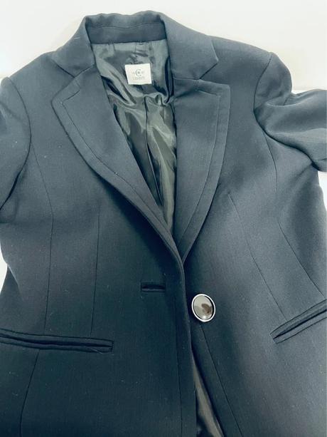 Elegantné čierne sako cerruti, 40