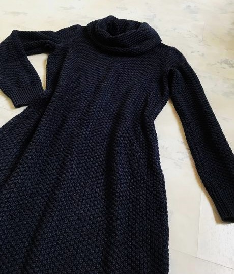 Pletené šaty s rolákom, esprit,l