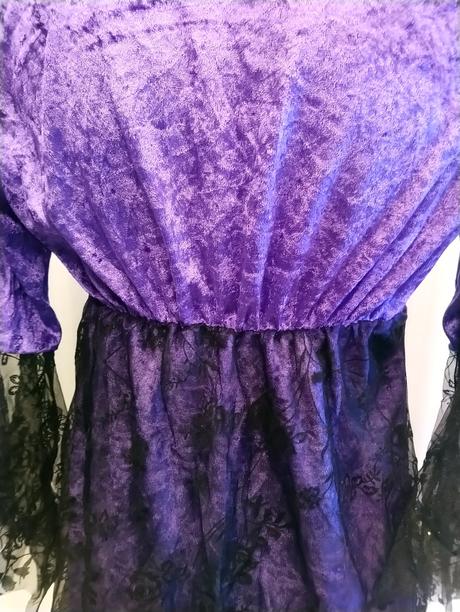 Dievčenský kostým sorceress, rubies, l-134-140 cm,