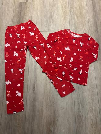 Vianočné pyžamko h&m 122/128, h&m,122