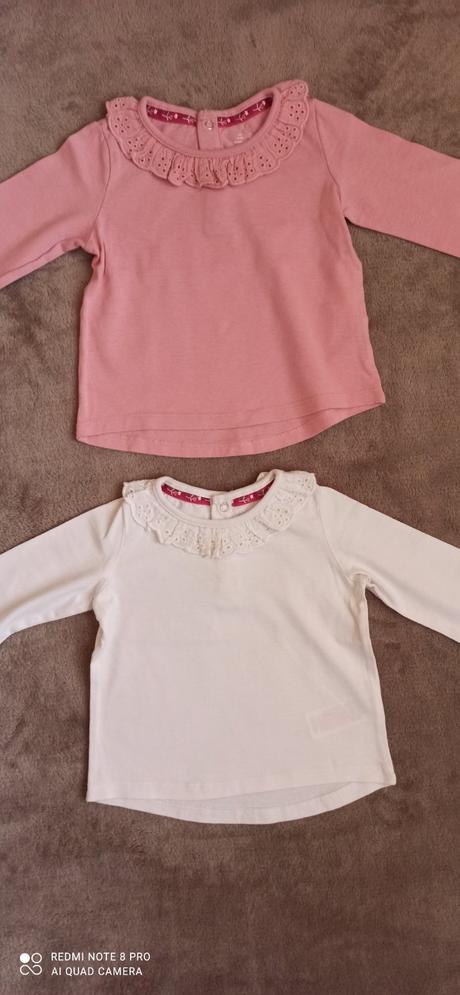 Tričká s madeirou 6-9m)74, f&f,74