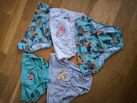 5x slipy labková patrola, h&m,122