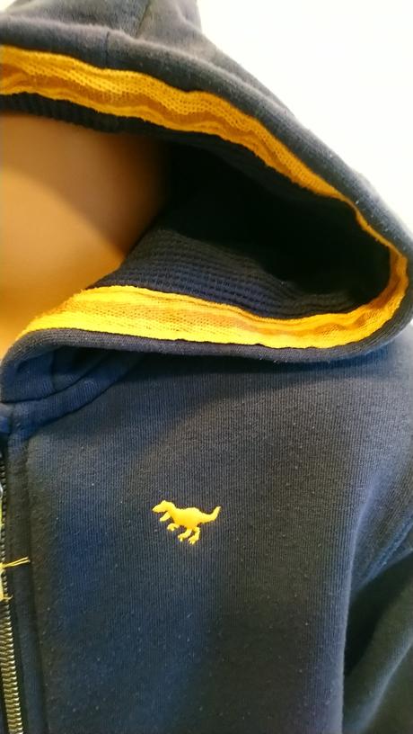 Tmavo modrá mikina na zips, kapucňa, next, 116-122, next,122