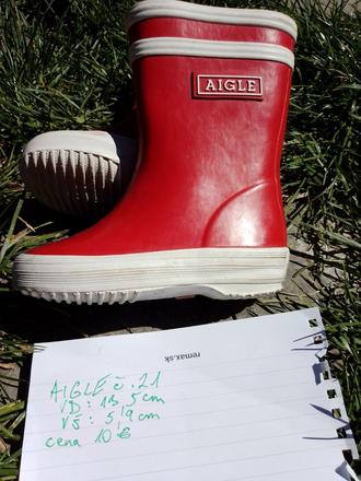 Barefoot gumáky aigle č.21, aigle,21