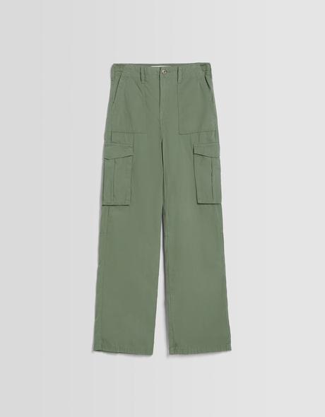 S/36 bershka nohavice, cargo straight, bershka,s