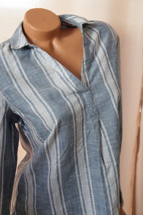 Bielo modrá bavlnená tunika l, george,l