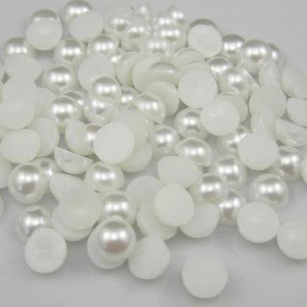 Ozdobné kamienky 10 mm biele, 