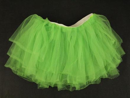 Zelená tylová sukňa,