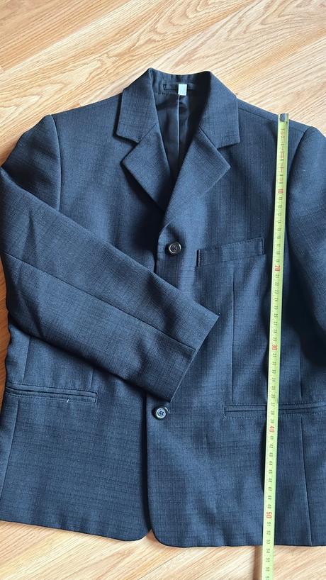 Chlapčenský oblek v.134 - tmavošedý, 134