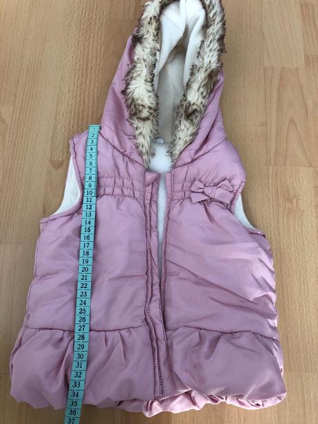 Ružová vestička s kožušinkou, f&f,86