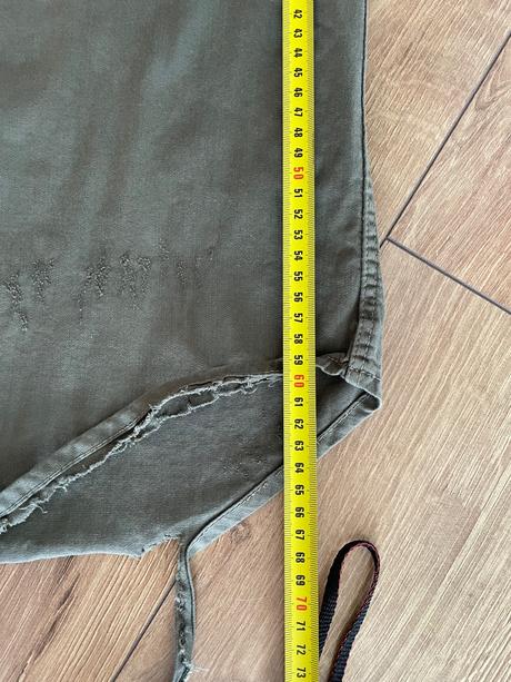 Khaki roztrhaná košeľa pánska, zara,m