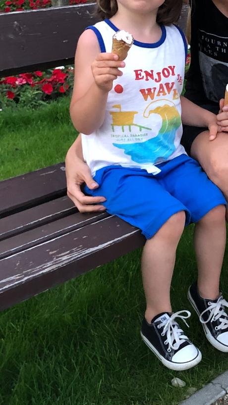 Tenučké kraťasy f&f 4-5 rokov, f&f,110