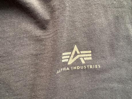 Čierne tricko alpha industries, xl