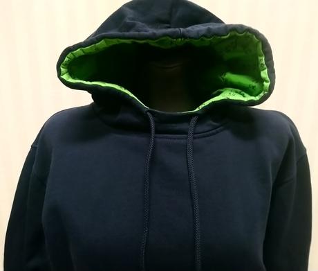 Tmavo modrá mikina klokanka, shirtlab, l/xl, xl