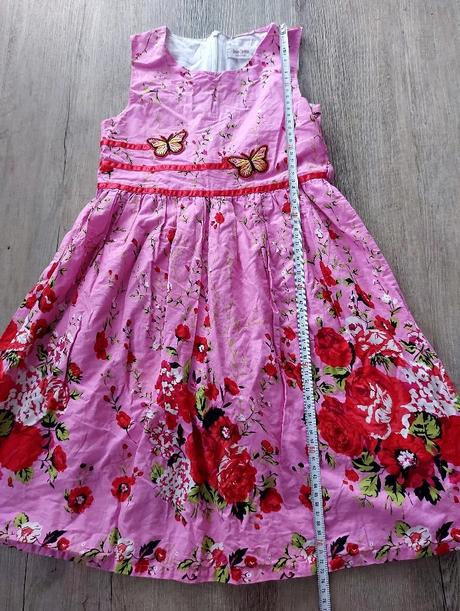 Ružové šaty sunny fashion, 140