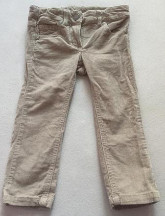 Menčestrové nohavice, benetton,92