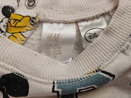 Disney h&m mickey mouse bundička 74 zadarmo, h&m,74