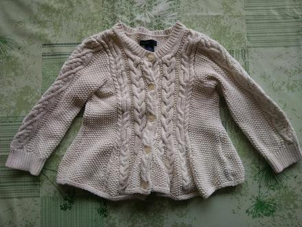 Dievčenský krémový sveter, baby gap, gap,92